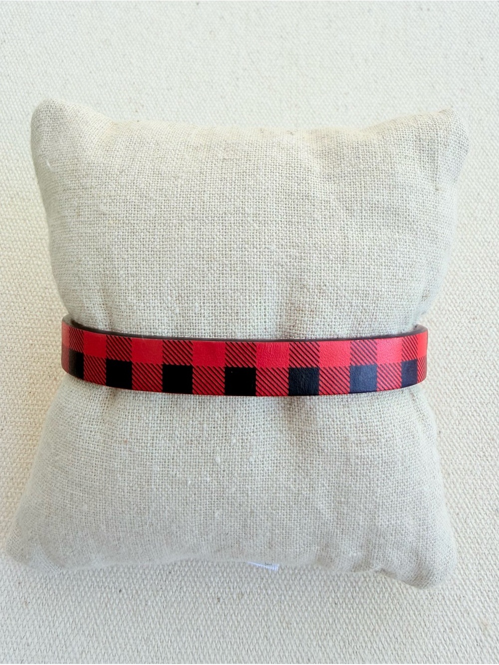 *Single Leather Band Bracelet* KEEP COLLECTIVE Retired Buffalo Plaid